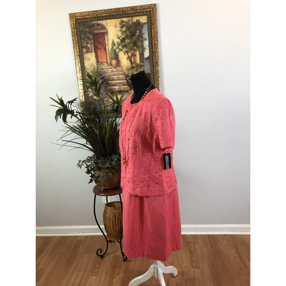 Jessica Howard Women Dress Size 14 Boho Vacation Resort Wear Sleeveless Zip Back - Picture 2 of 11